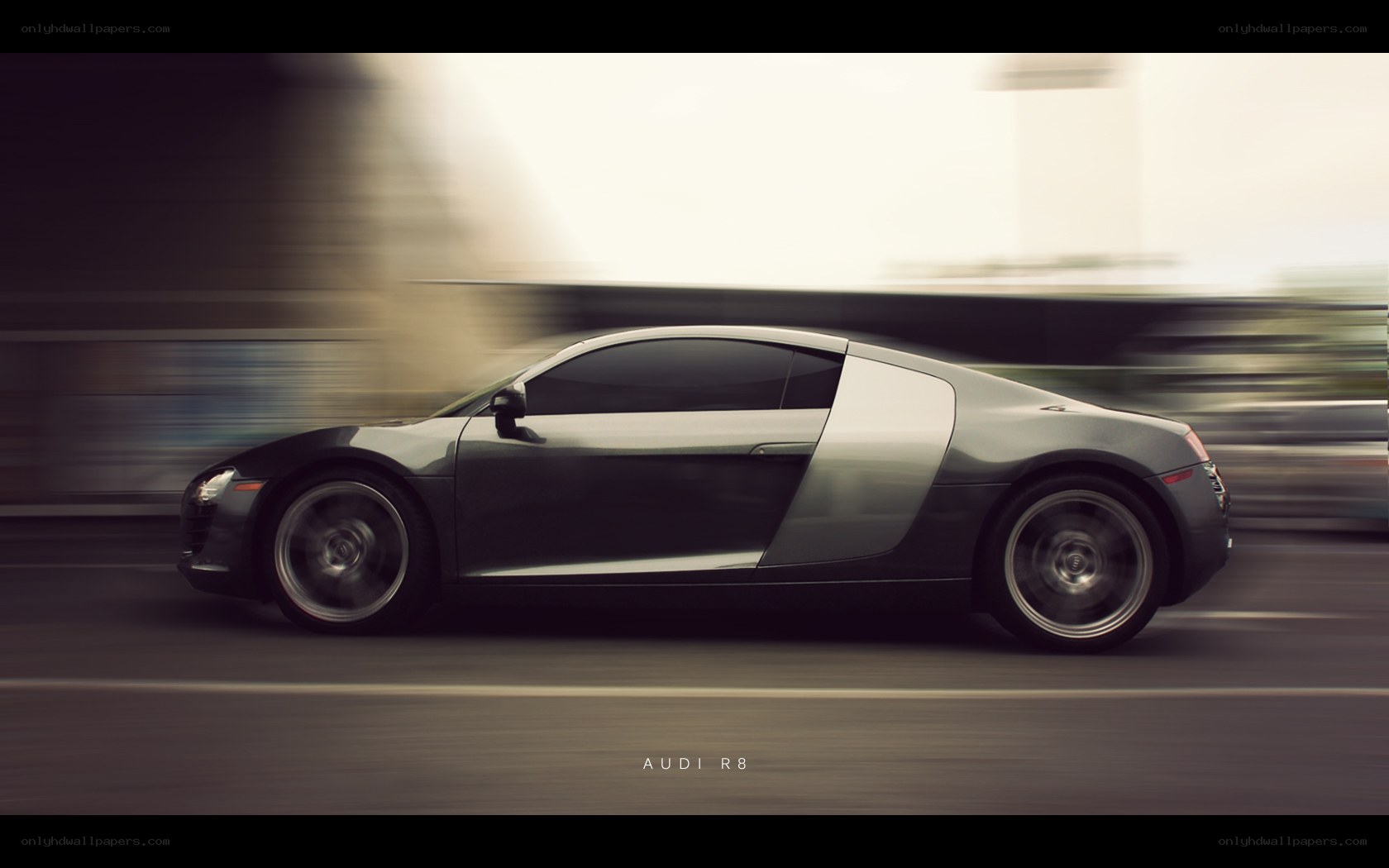 Audi R8 in motion