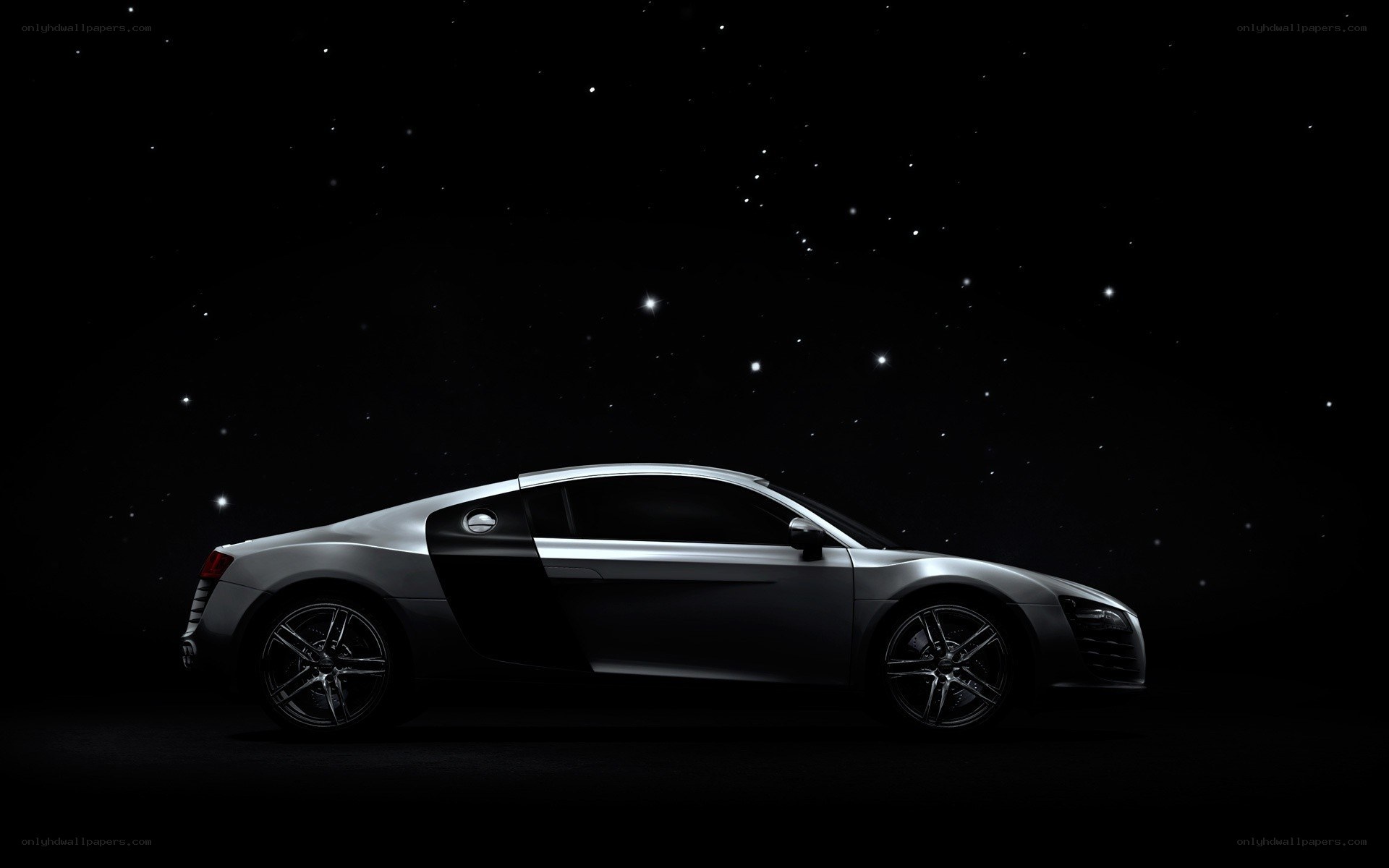 Audi R8 in starry night
