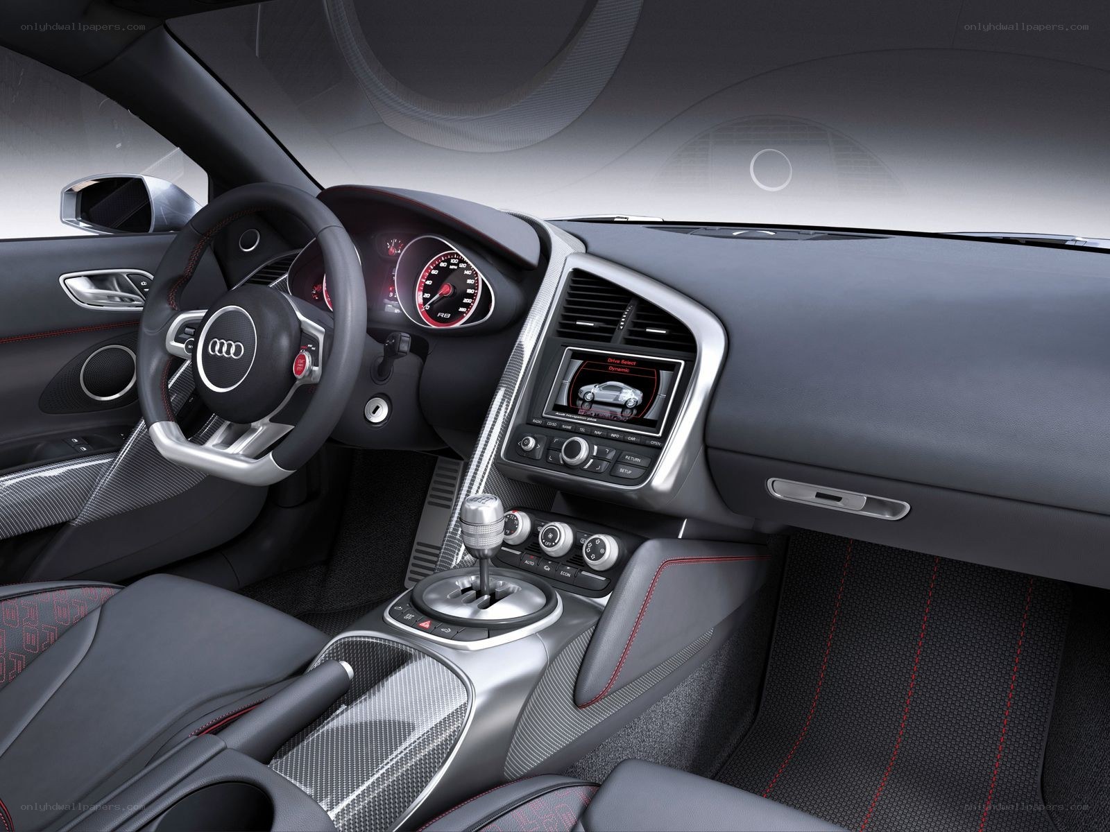 Audi R8 interior cockpit