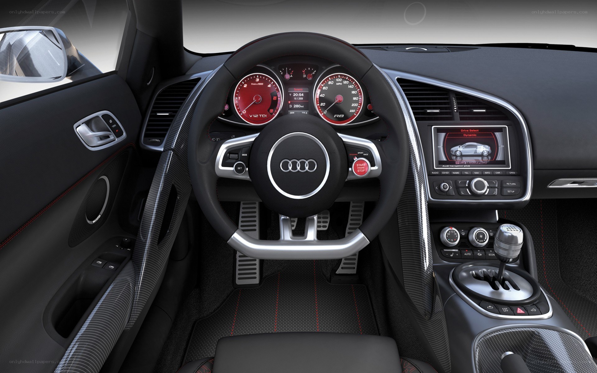 Audi R8 interior cockpit