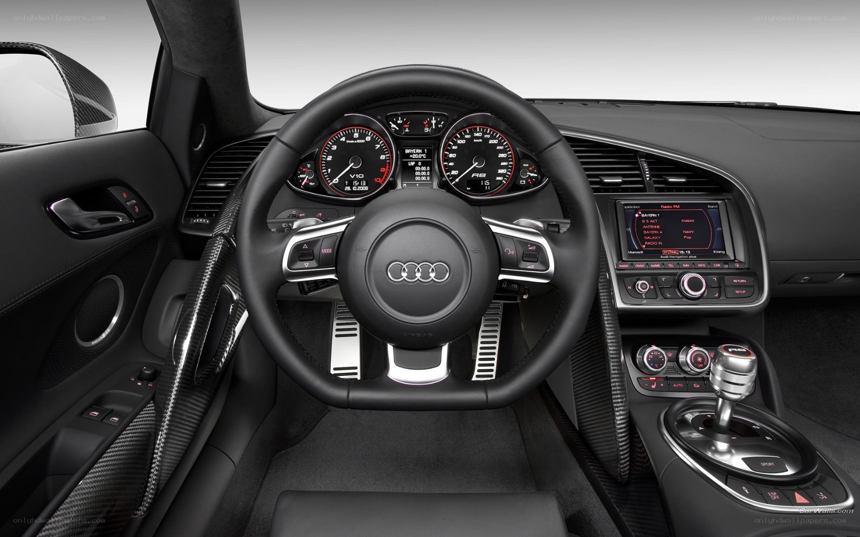 Audi R8 interior cockpit