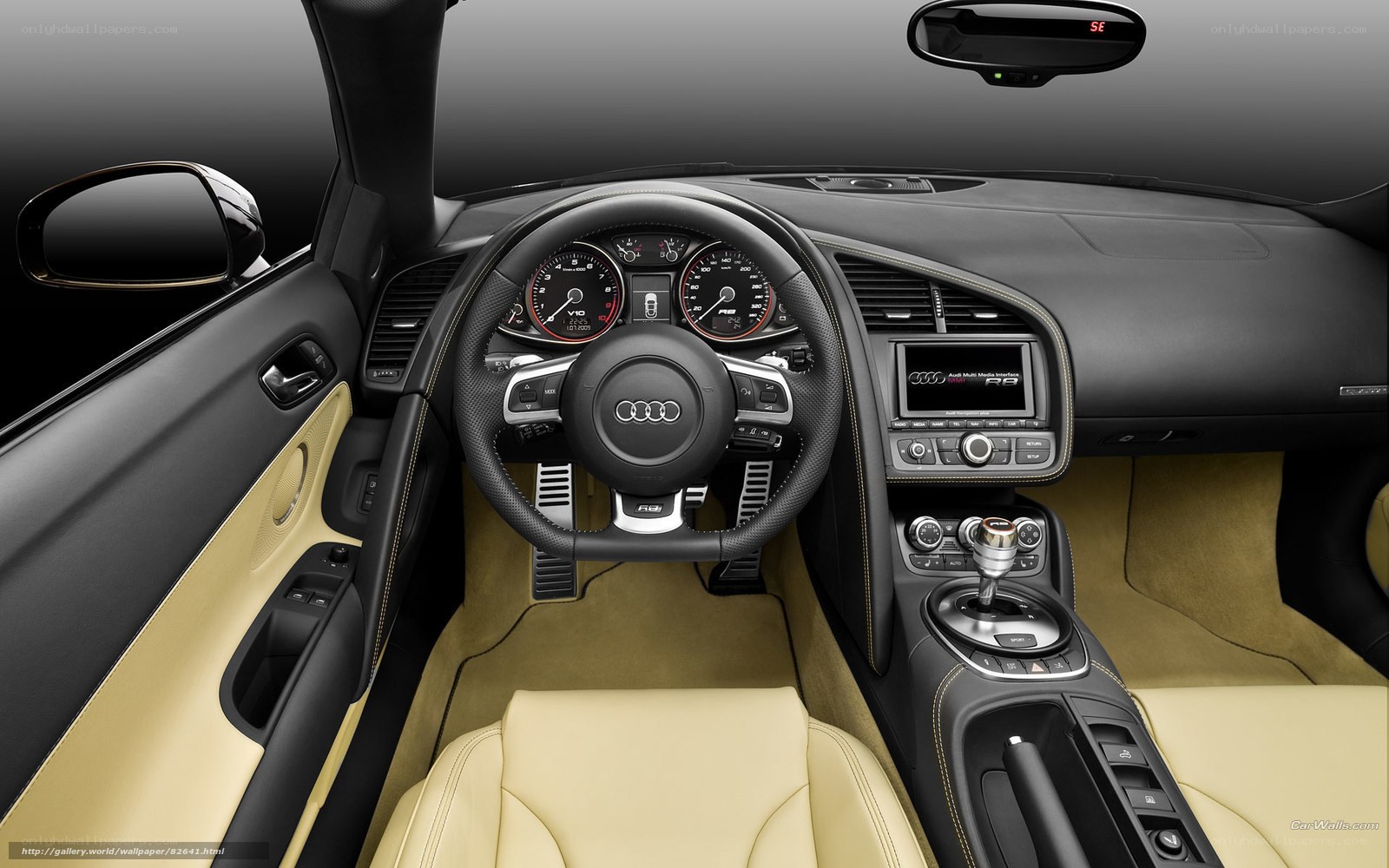 Audi R8 interior cockpit