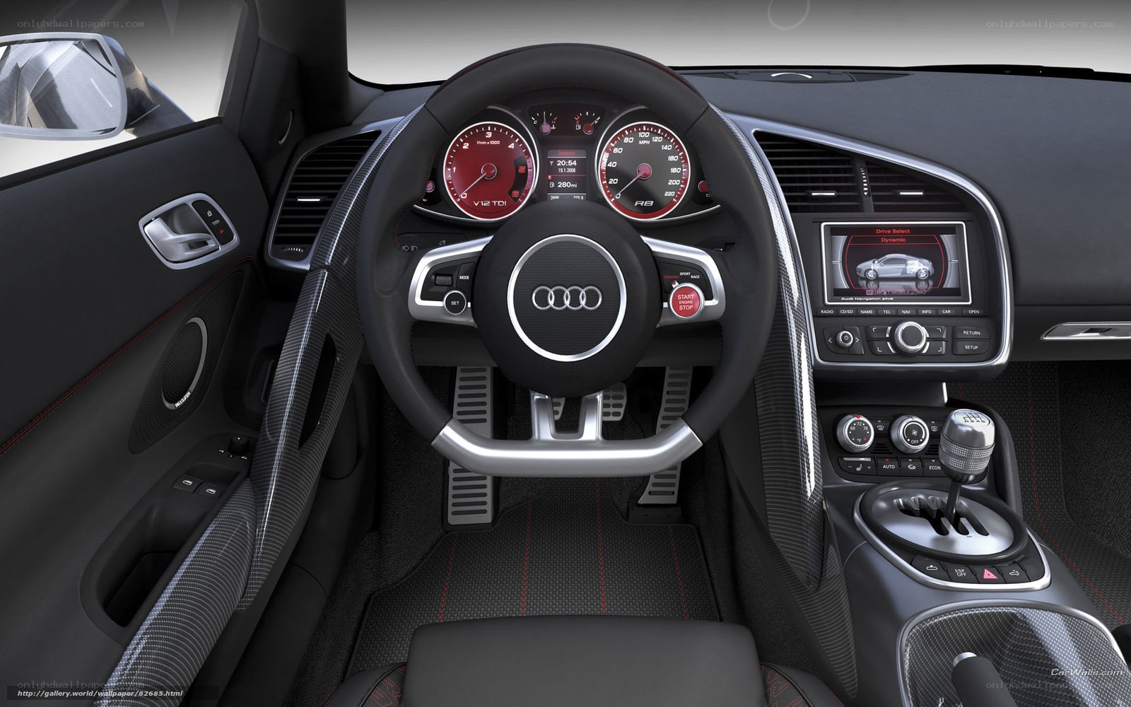 Audi R8 interior dashboard