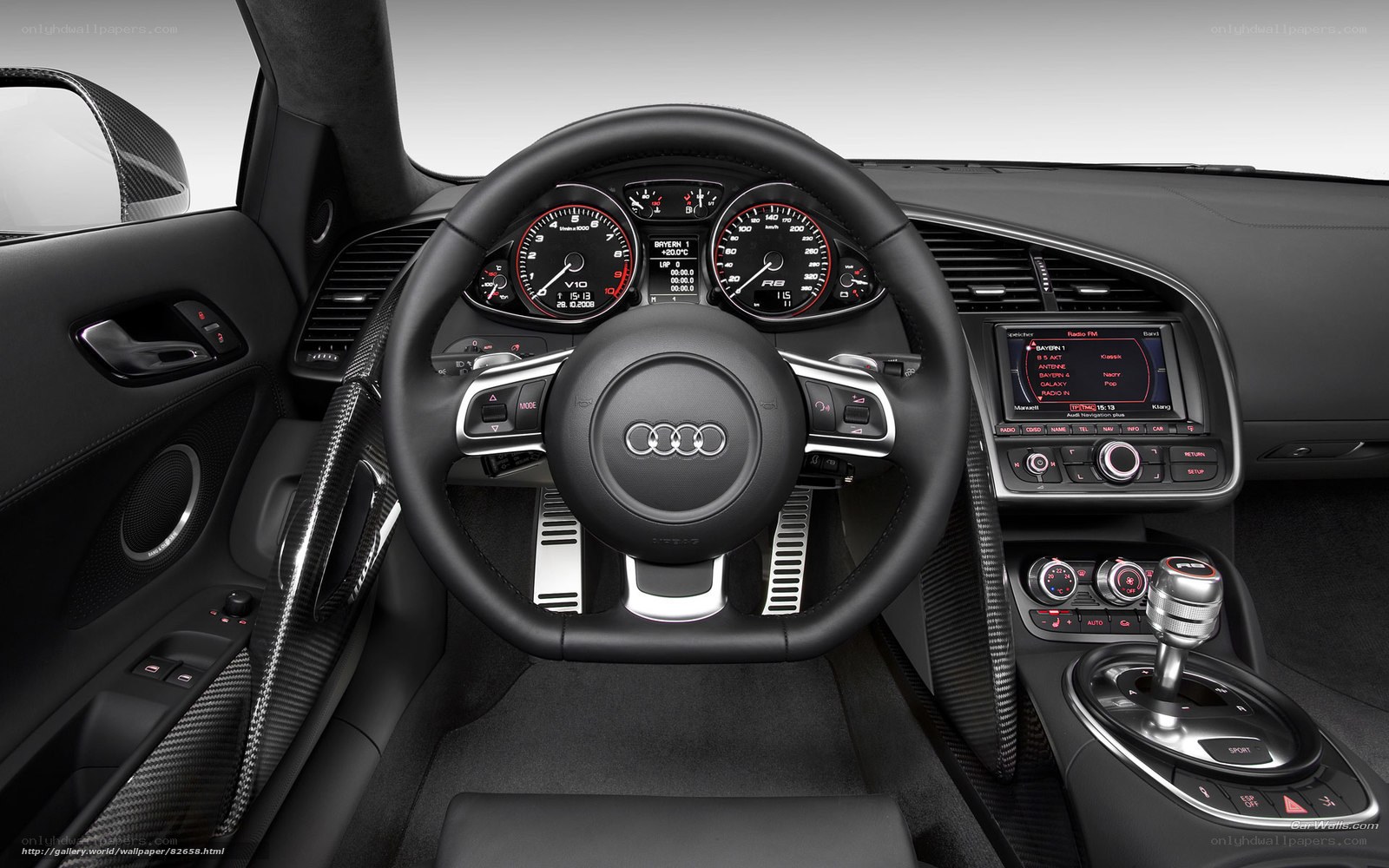 Audi R8 interior dashboard