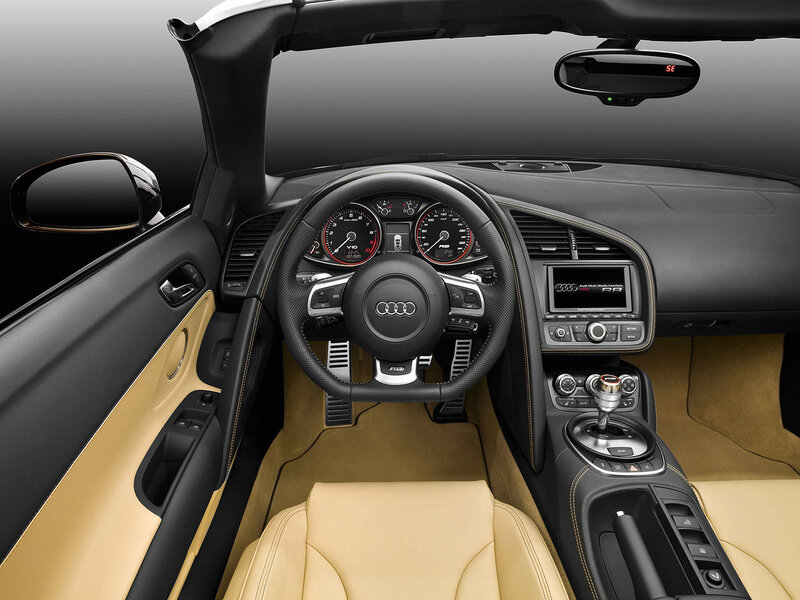 Audi R8 interior view