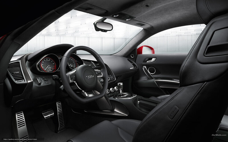 Audi R8 interior view