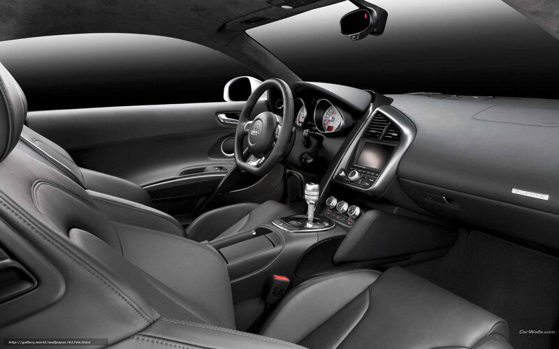 Audi R8 interior view