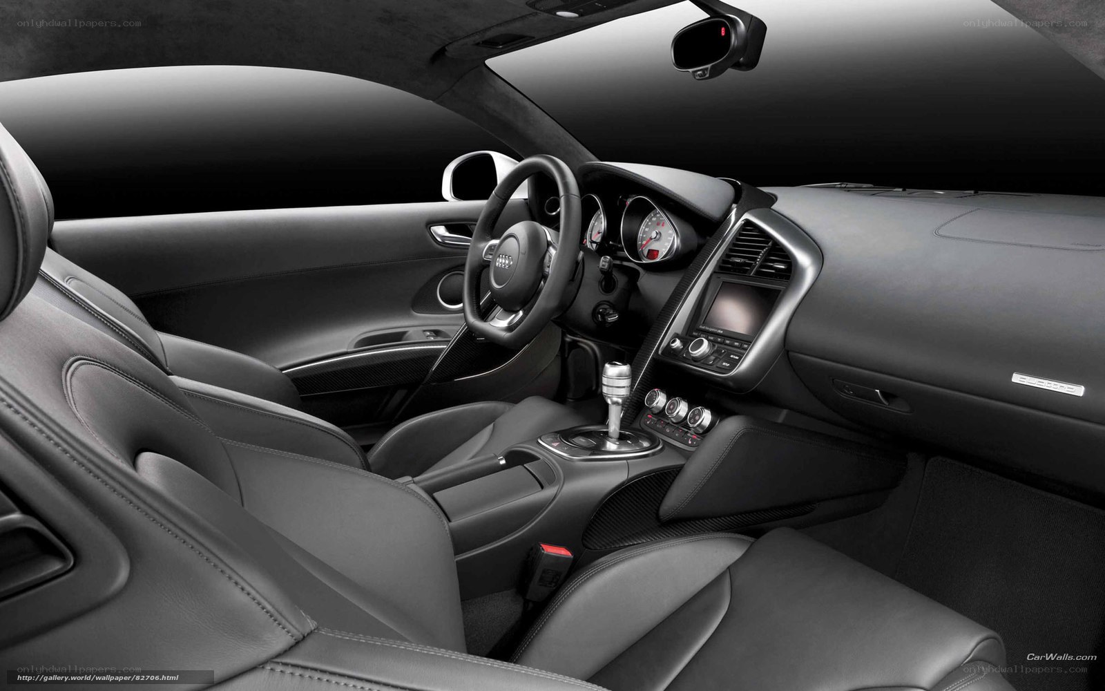 Audi R8 interior view