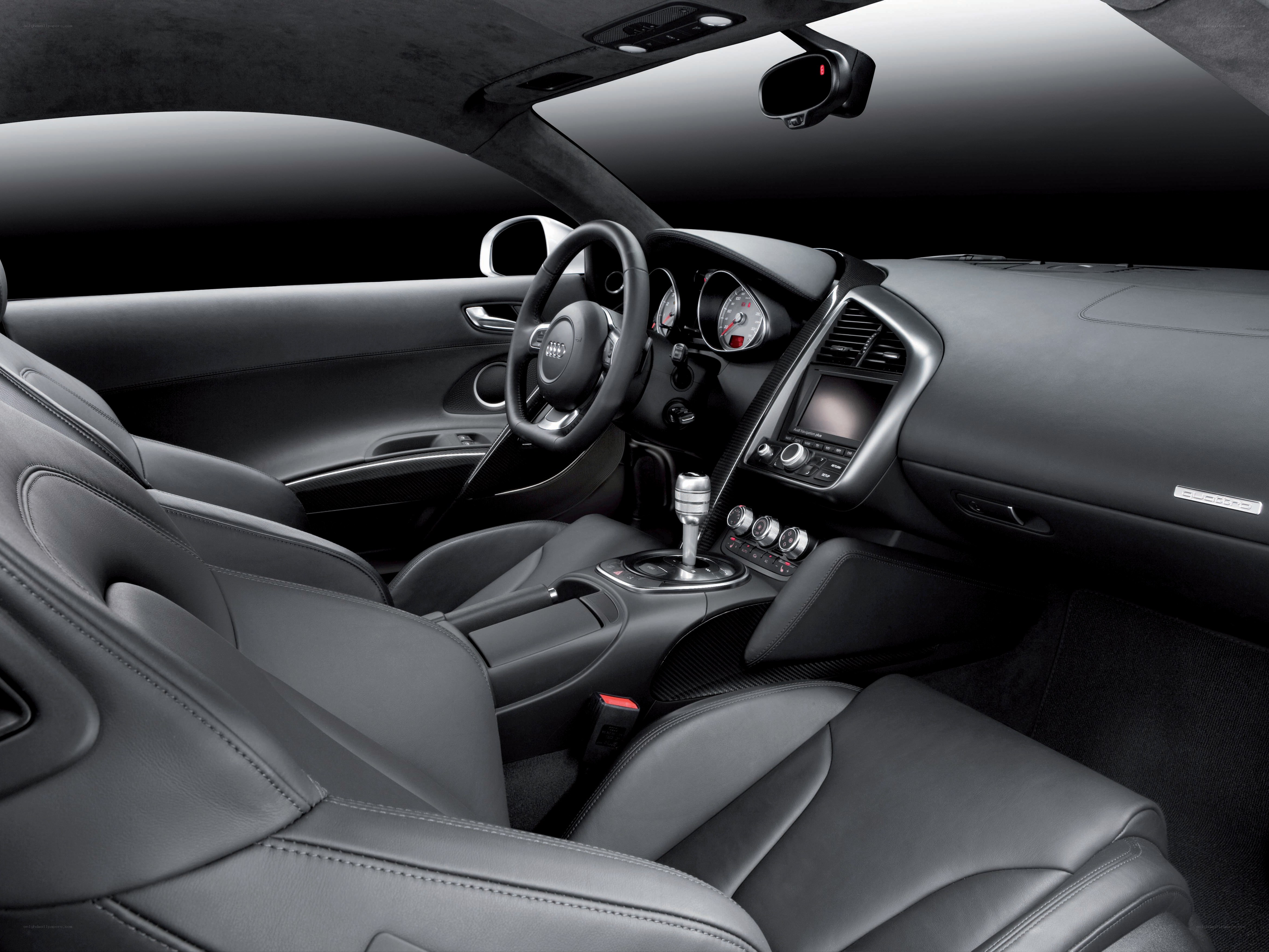 Audi R8 interior view