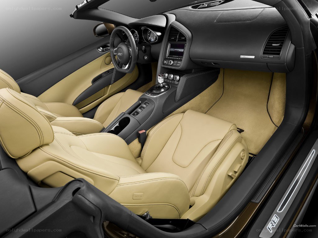 Audi R8 interior view