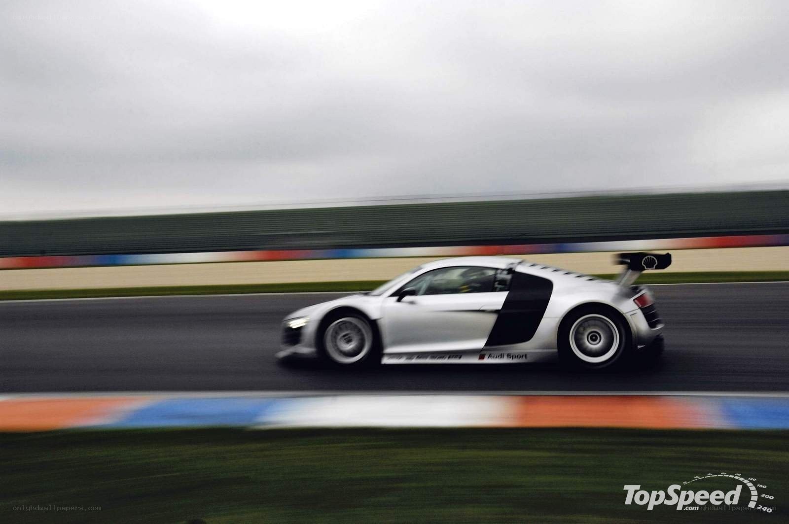 Audi R8 LMS on a racetrack