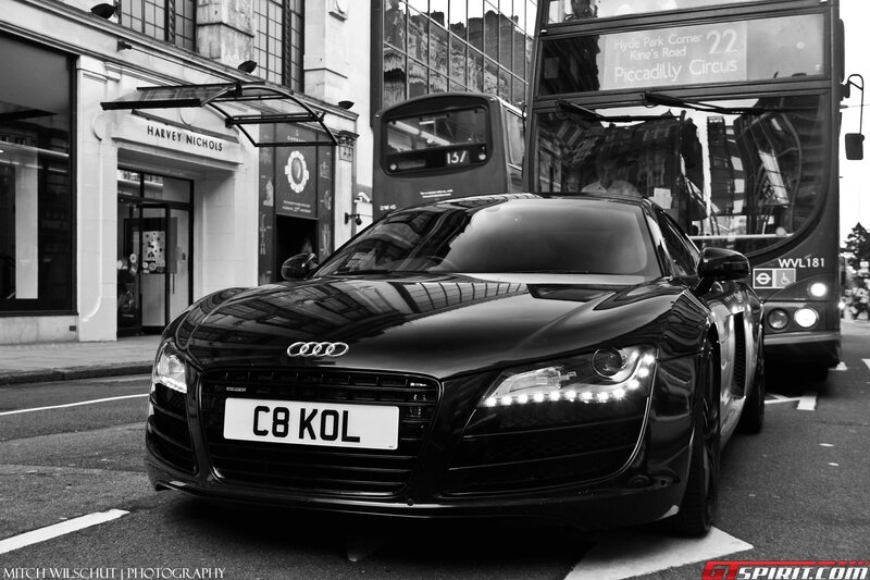 Audi R8 on a London street