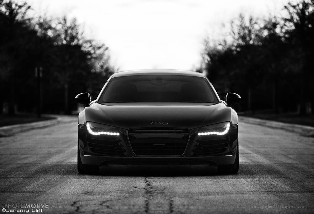 Audi R8 on a quiet road