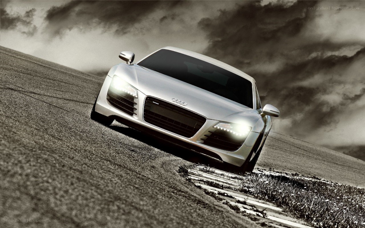 Audi R8 on a racetrack
