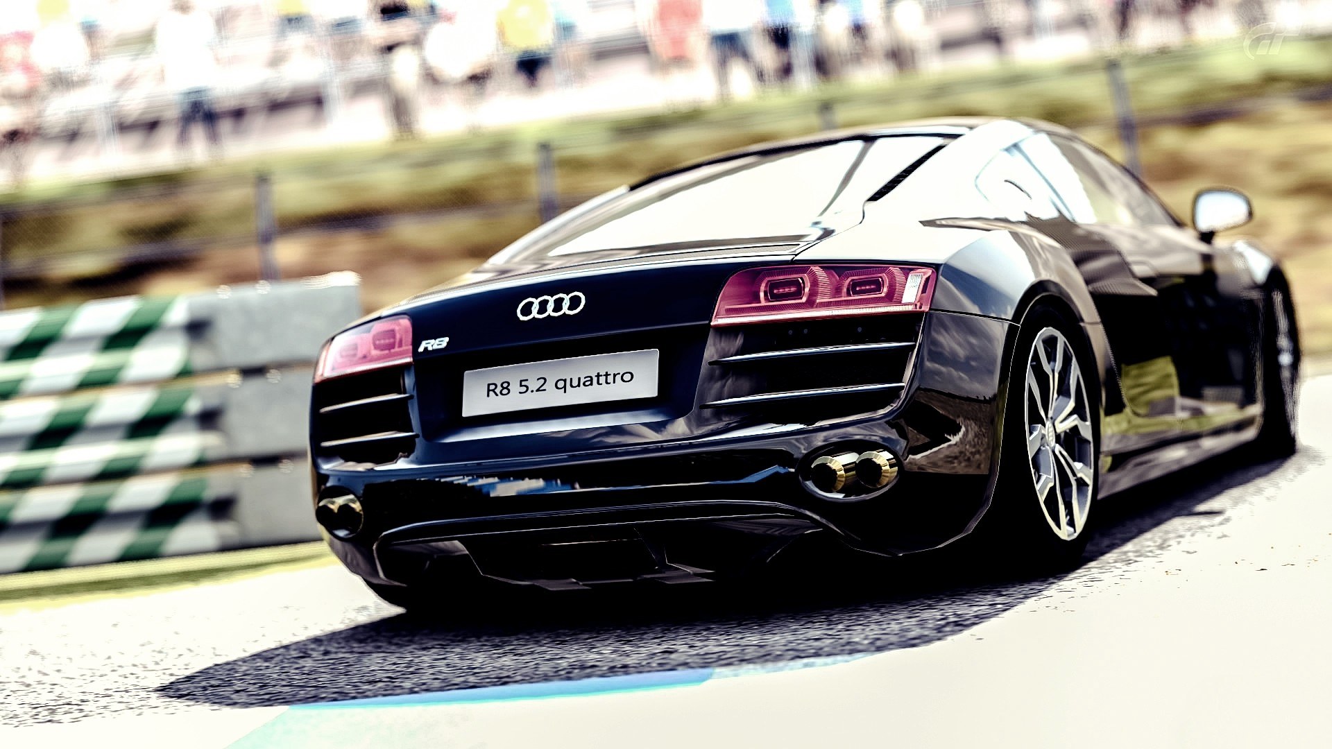 Audi R8 on a racetrack