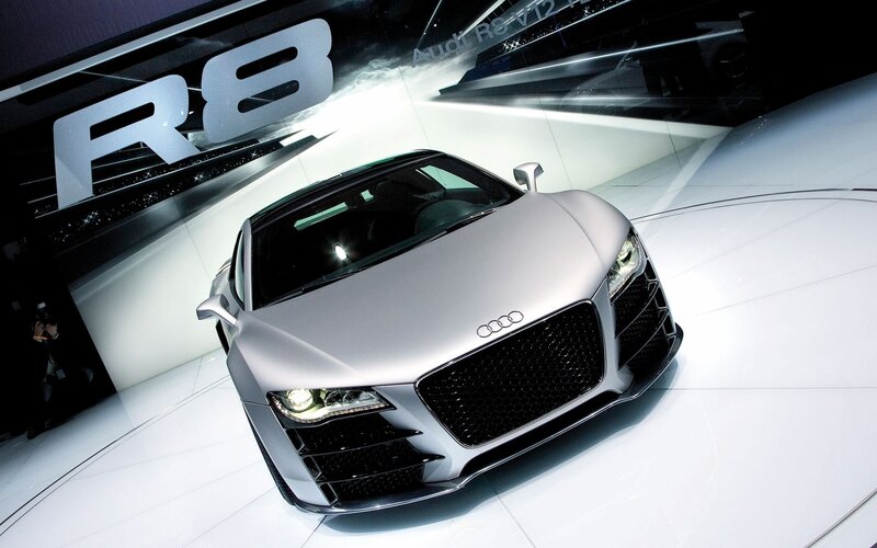 Audi R8 on display
