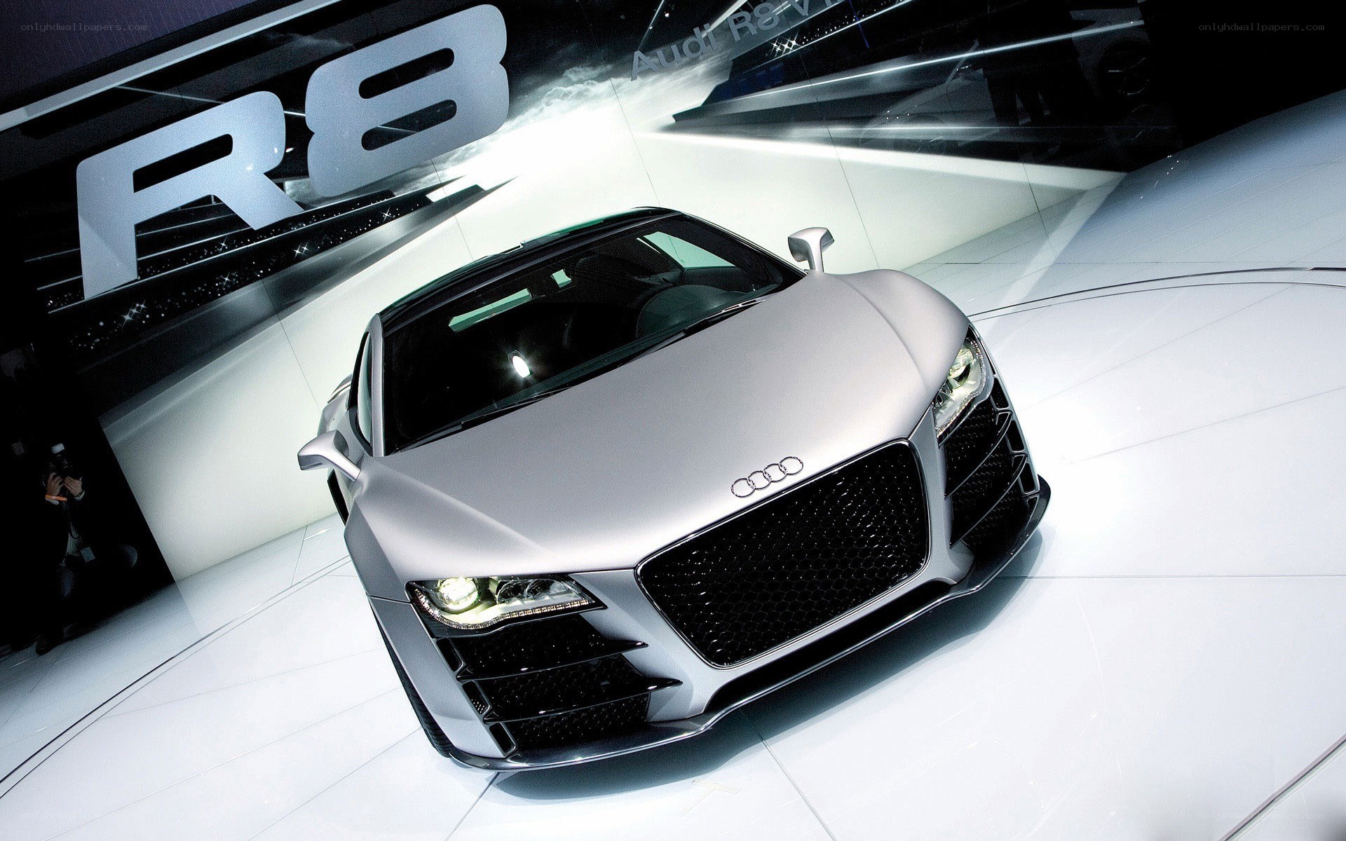Audi R8 on display