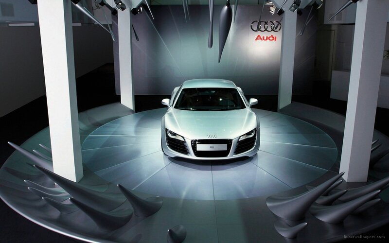 Audi R8 on display