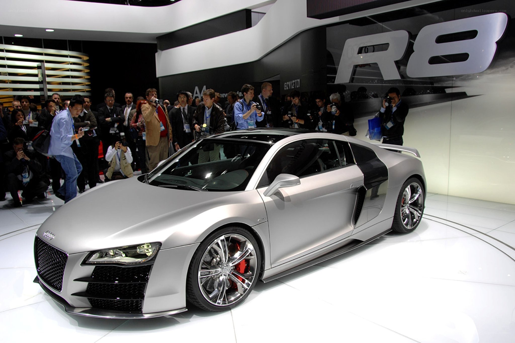 Audi R8 on display at auto show