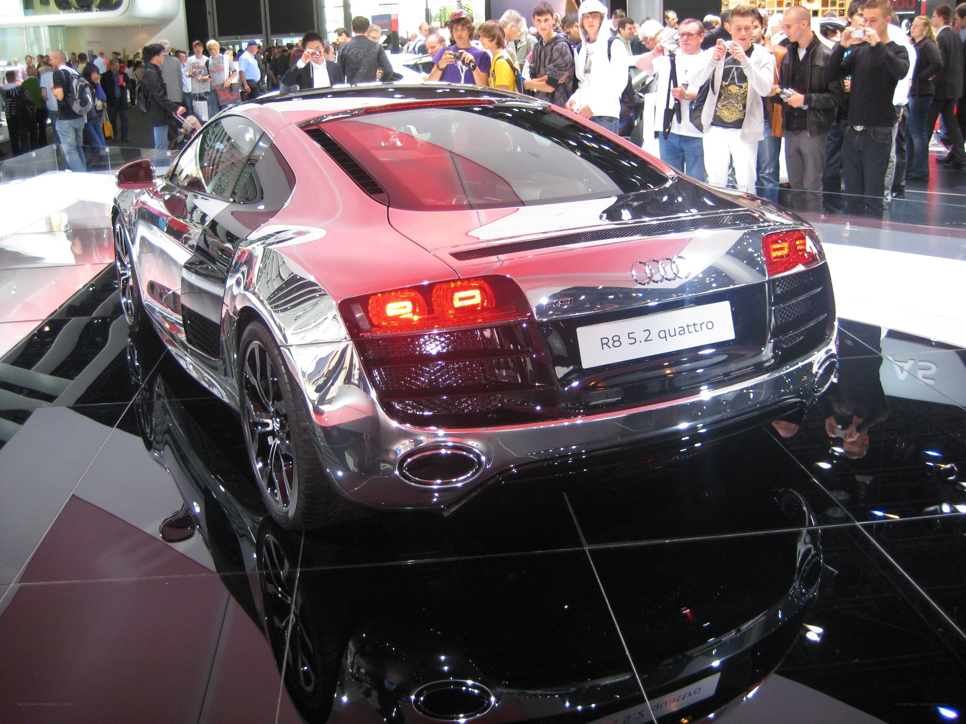 Audi R8 on display at auto show