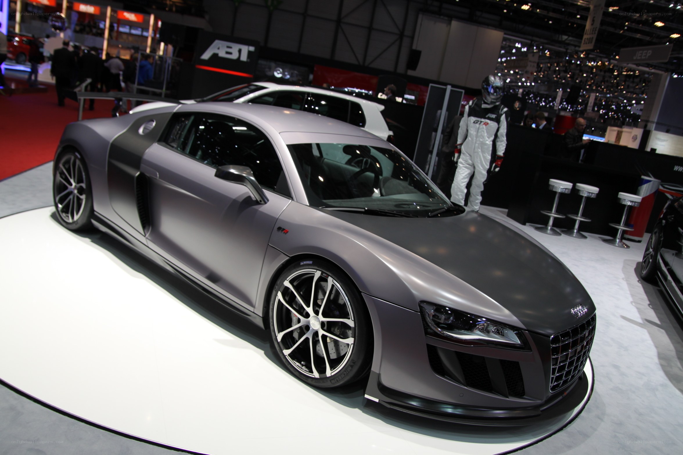 Audi R8 on display at auto show