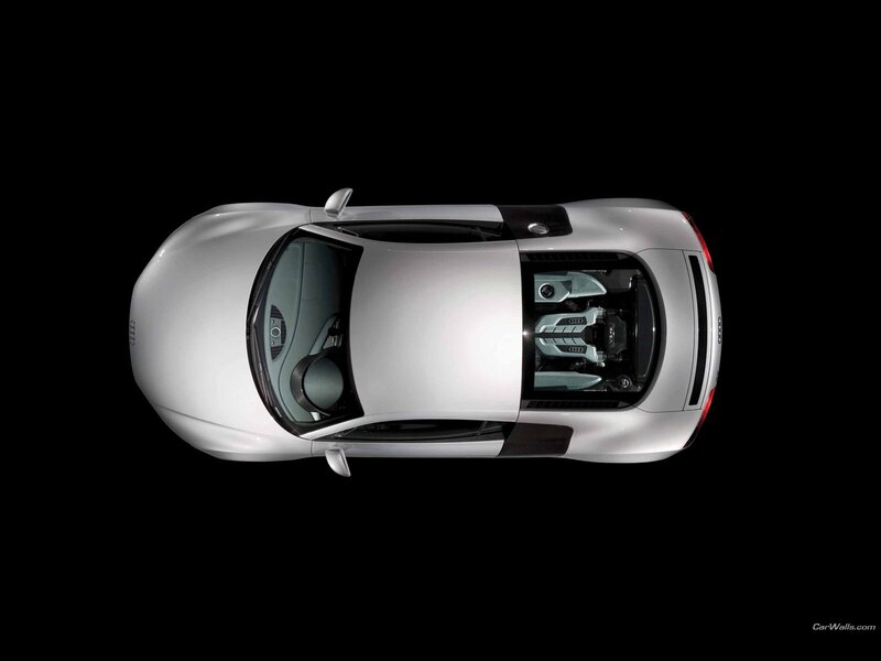 Audi R8 overhead view