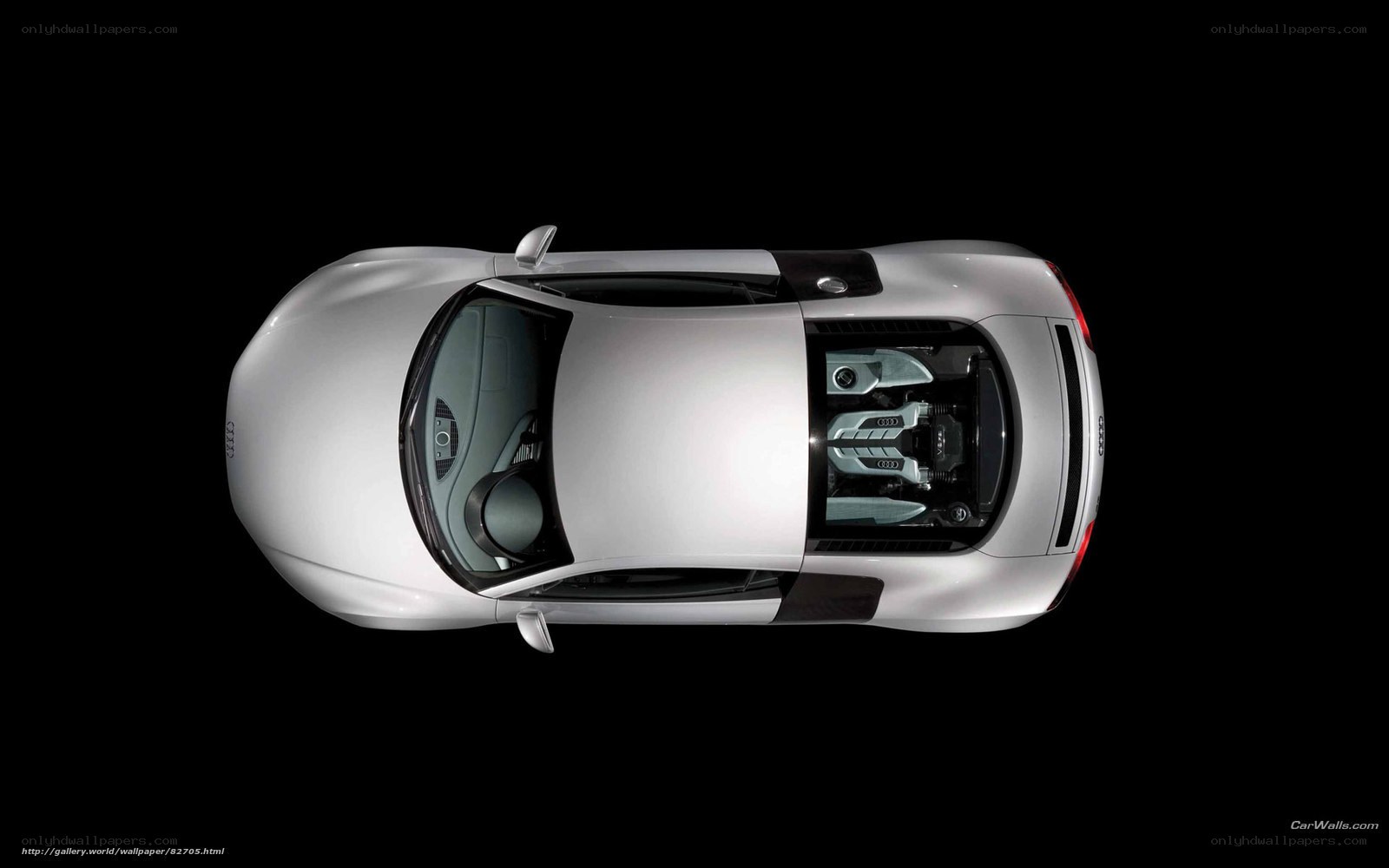 Audi R8 overhead view