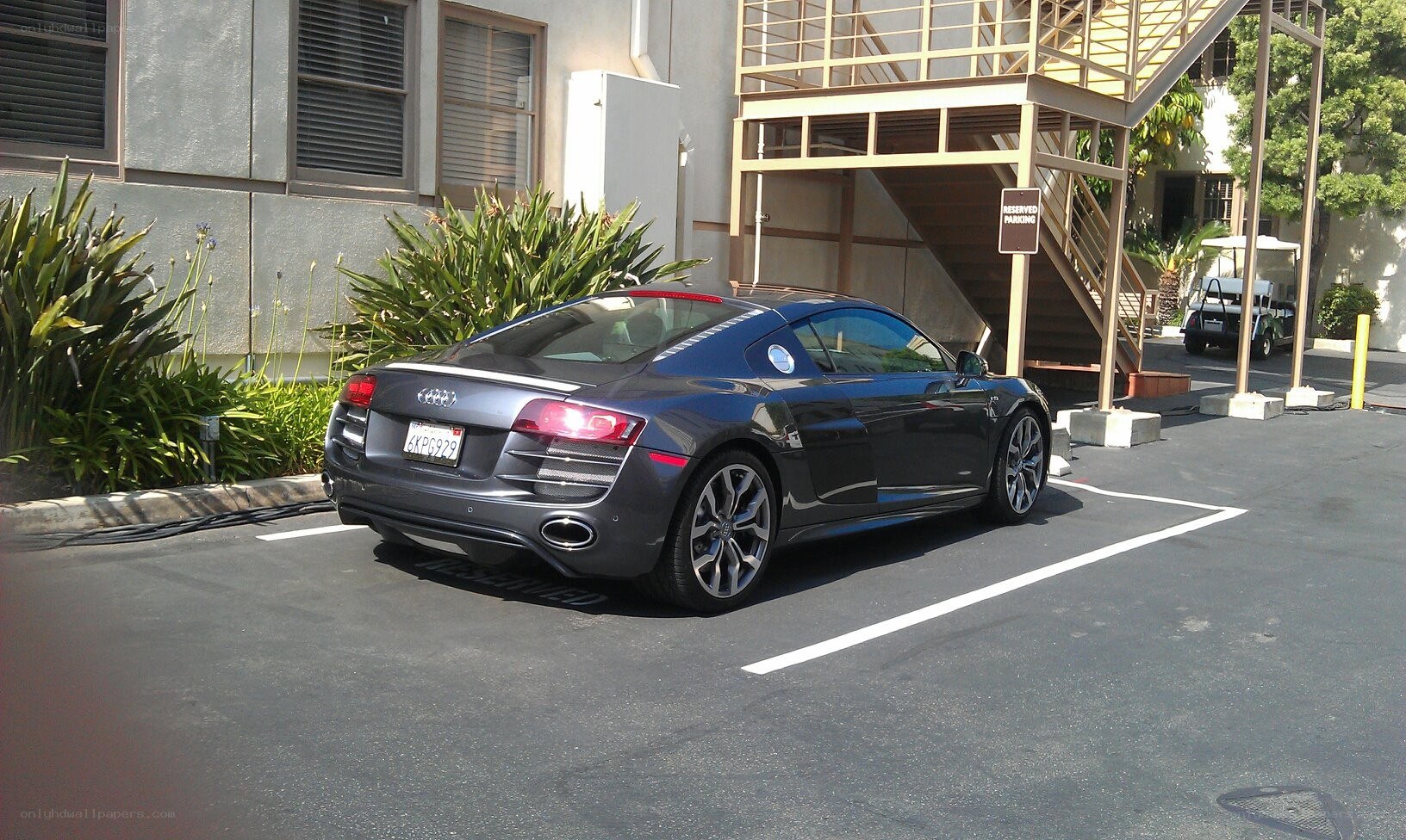 Audi R8 parked in a lot