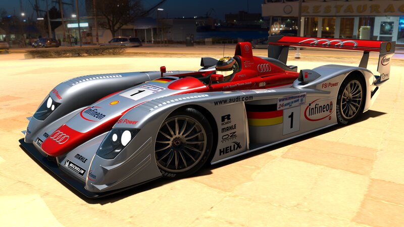 Audi R8 Race Car — Silver, Calm