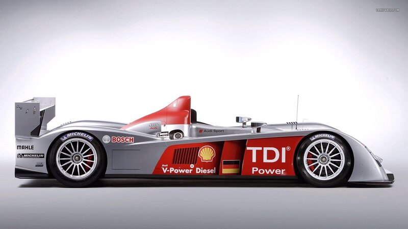 Audi R8 Race Car — Silver