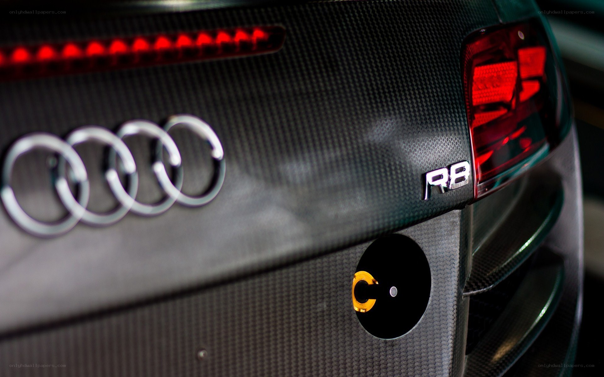 Audi R8 rear badge