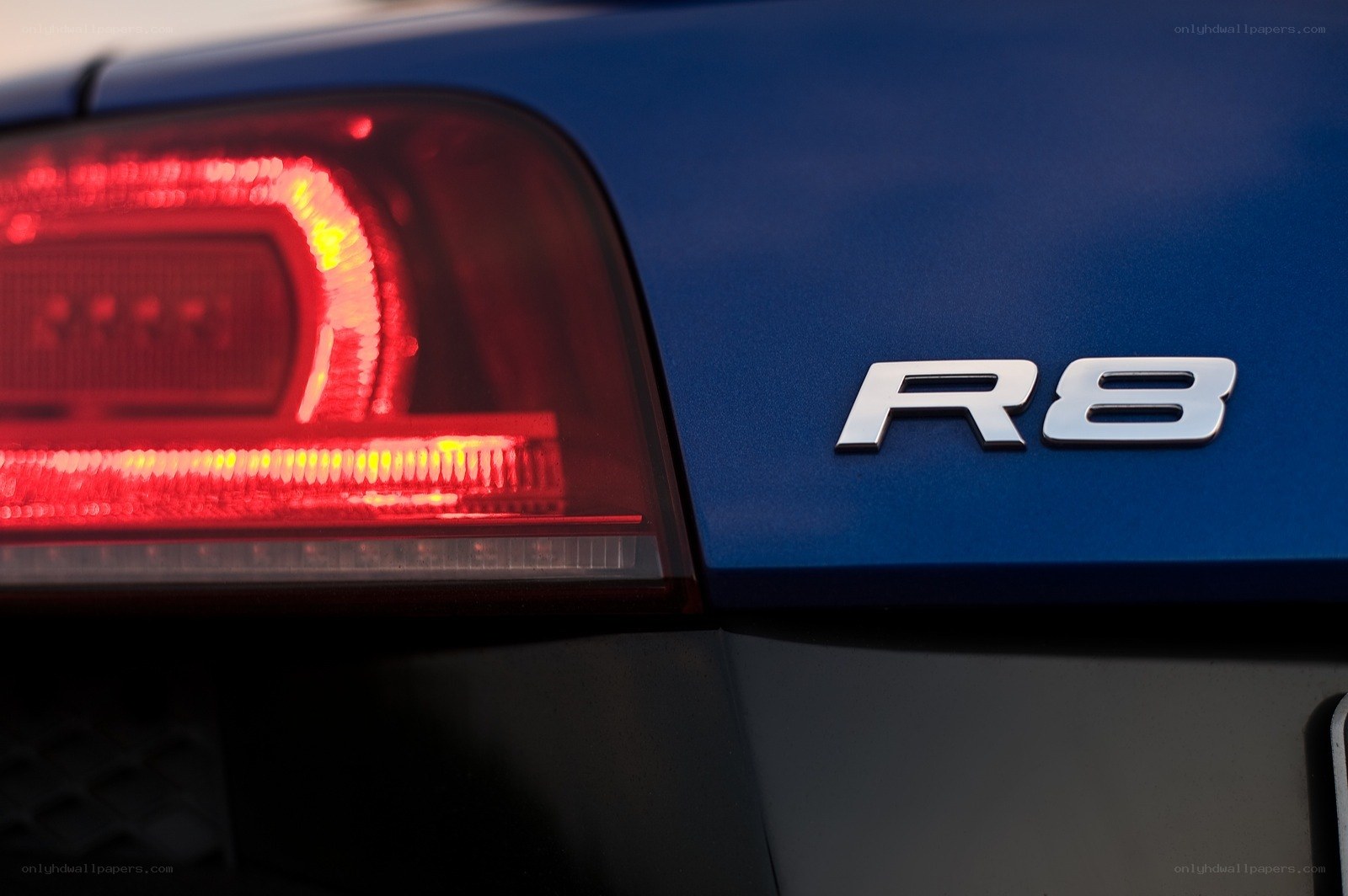 Audi R8 rear badge