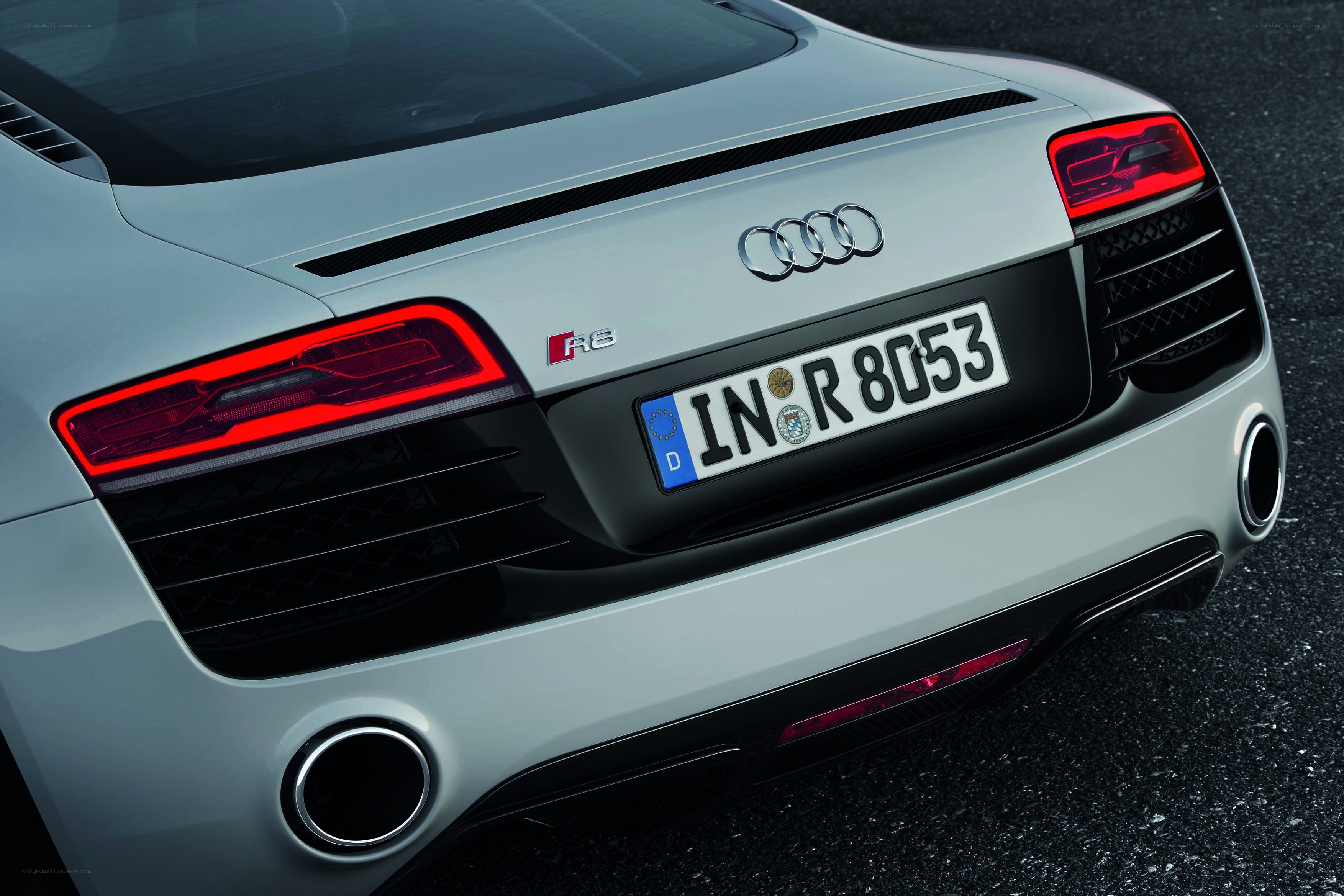 Audi R8 rear view