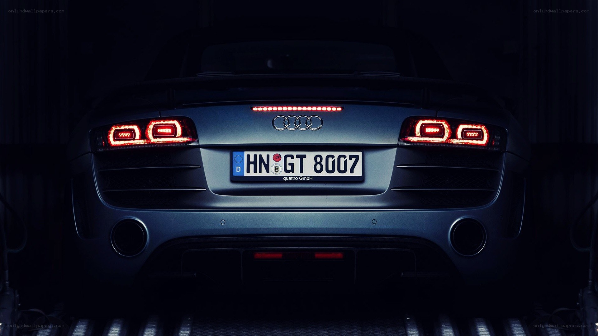 Audi R8 rear view