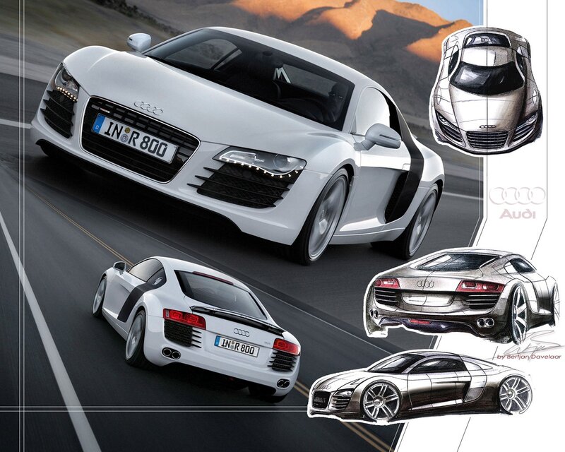 Audi R8 sports car design