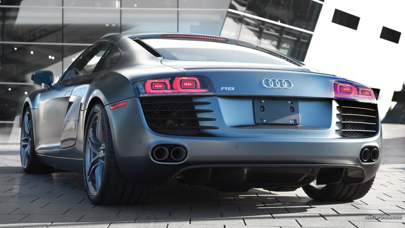 Audi R8 sports car rear view