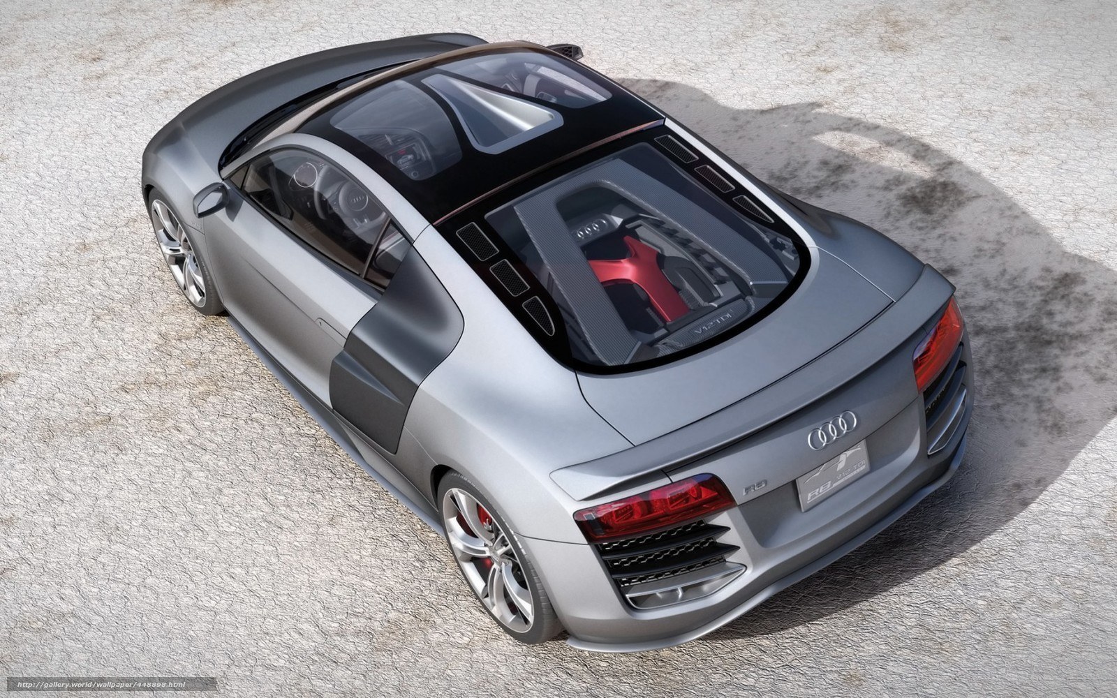Audi R8 Spyder from above