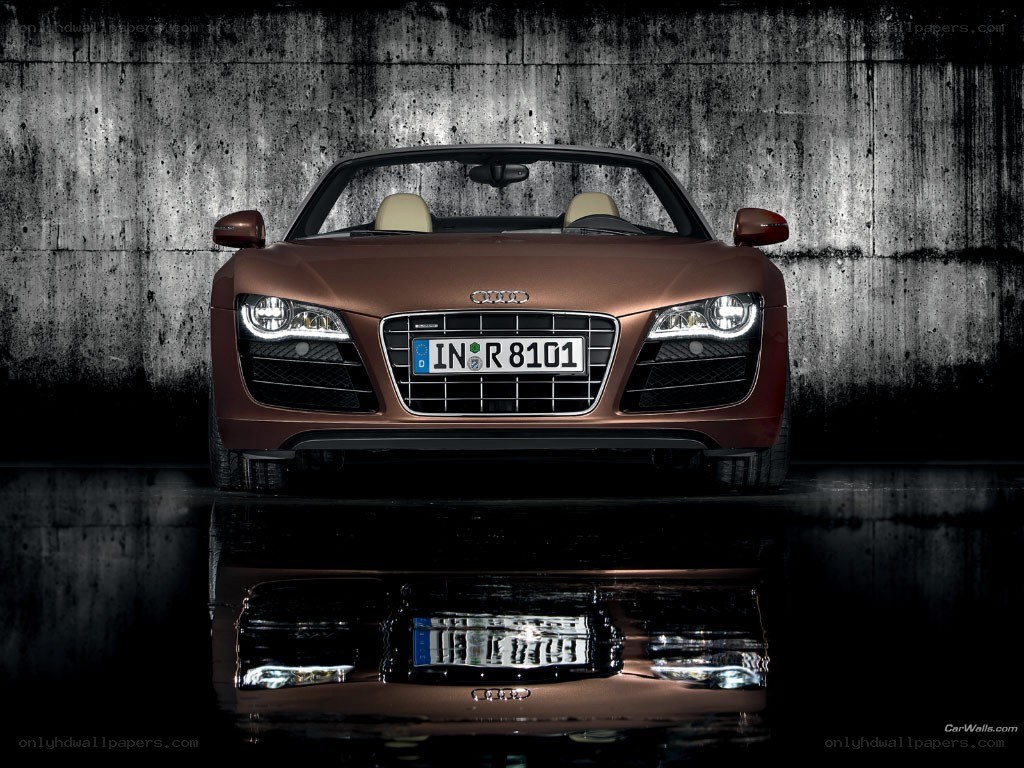 Audi R8 Spyder front view