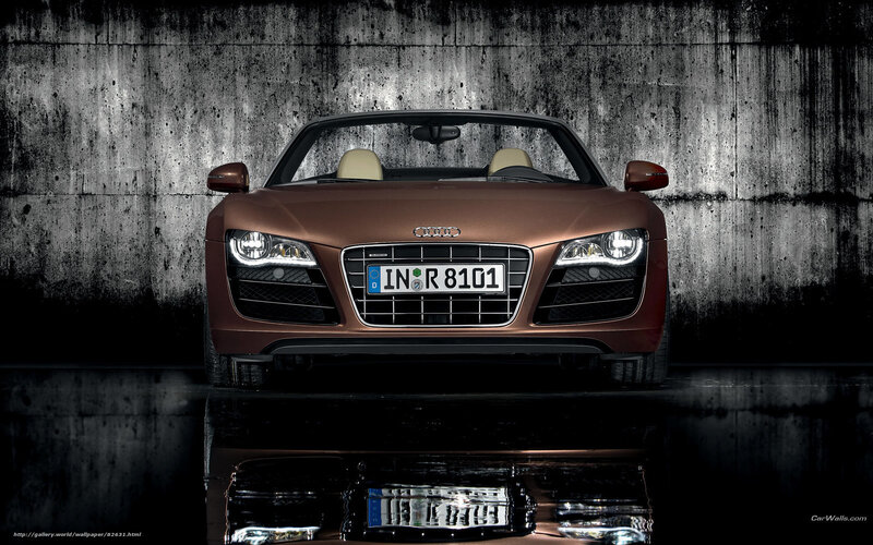 Audi R8 Spyder front view