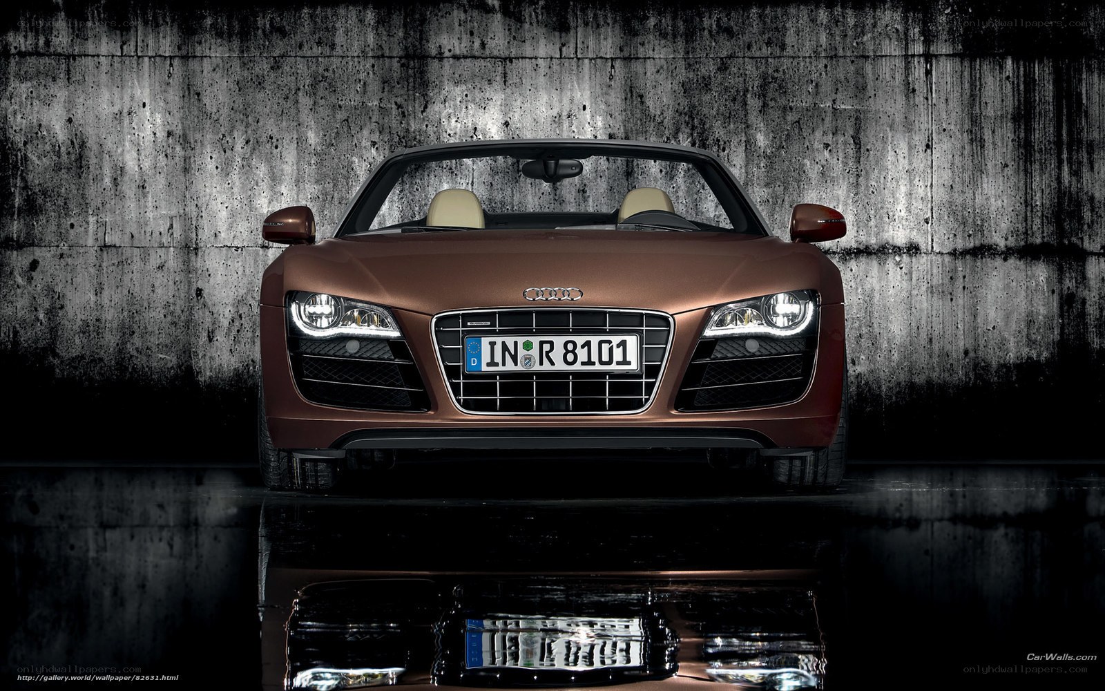 Audi R8 Spyder front view