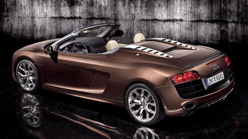 Audi R8 Spyder in bronze