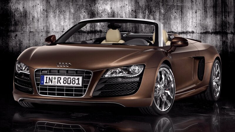 Audi R8 Spyder in bronze