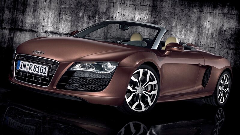Audi R8 Spyder in bronze