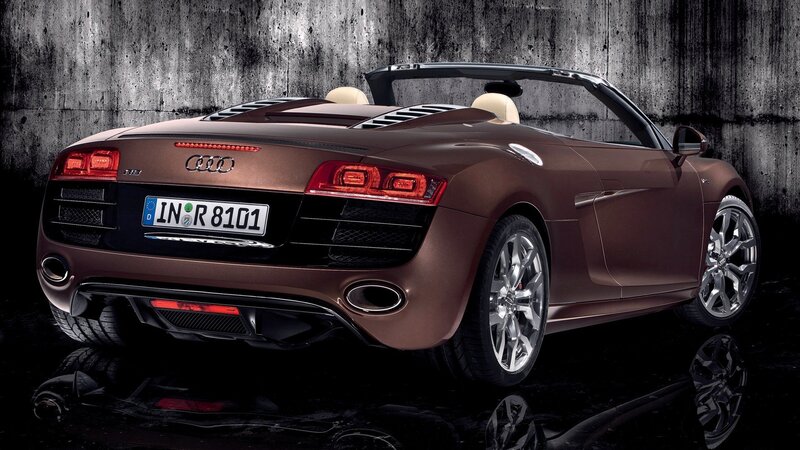 Audi R8 Spyder in bronze