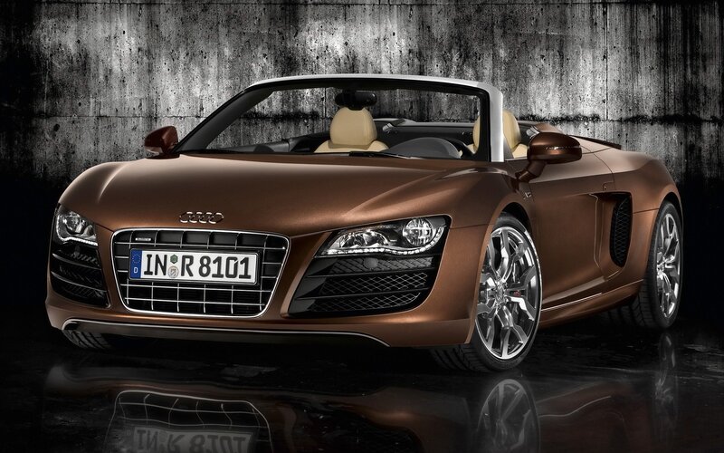 Audi R8 Spyder in bronze