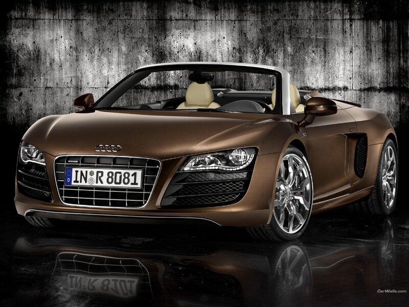 Audi R8 Spyder in bronze