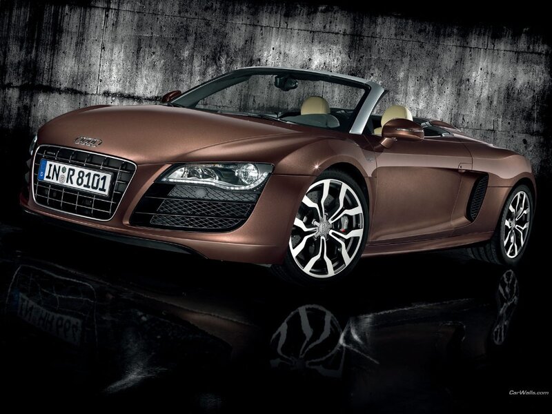 Audi R8 Spyder in bronze