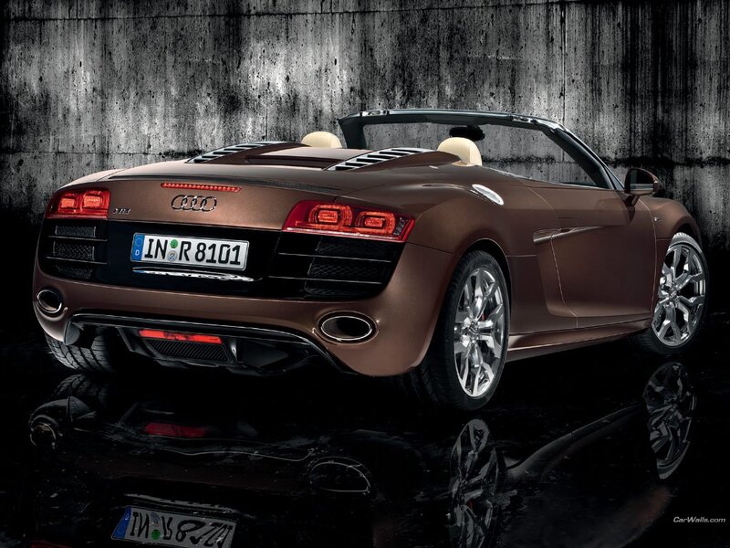 Audi R8 Spyder in bronze