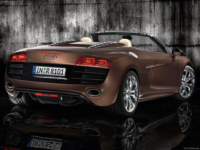 Audi R8 Spyder in bronze