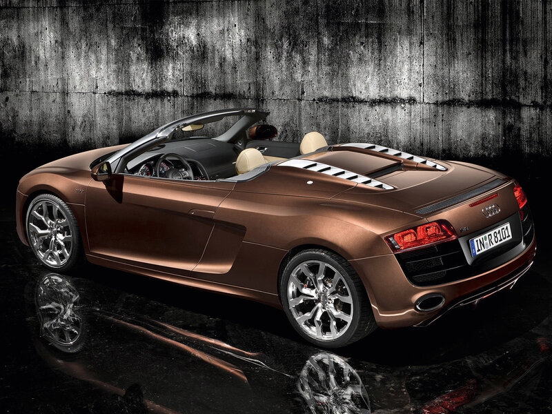 Audi R8 Spyder in bronze